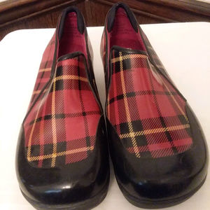 Sperry  Red Tartan waterproof slip on